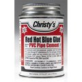 Eat-In Red Hot Blue Glue PVC Pipe Cement, Low VOC, 4 oz EA628522
